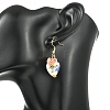 Handmade Porcelain & Acrylic Beads Dangle Earrings for Women EJEW-JE07329-01-2