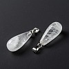 Natural Quartz Crystal Pendants X-G-F707-16-3