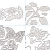 Flower & Leaf & Butterfly Frame Carbon Steel Cutting Dies Stencils DIY-TA0002-88-4