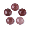 Natural Strawberry Quartz Gemstone Cabochons G-T020-18mm-16-1