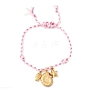 304 Stainless Steel Charm Bracelets BJEW-D369-02G-4