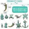 50Pcs 10 Styles Tibetan Style Alloy Pendants FIND-CJ0004-28-2