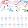 15Pcs Luminous Resin Sequins Pendants RESI-TA0004-20B-1
