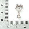 925 Sterling Silver Micro Pave Clear Cubic Zirconia Fold Over Clasps STER-B005-45P-3