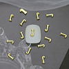 Alloy 26 Letter Shapes Nail Art Decoration MRMJ-WH0114-001-10-1