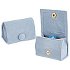 Bag Shaped Velveteen Ring Storage Boxes with Snap Button TP-WH0015-13C-1