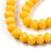 Opaque Solid Color Imitation Jade Glass Beads Strands EGLA-A044-P4mm-D29-2