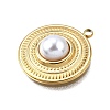 Plastic Pearl Pendants STAS-Q360-03D-G-2