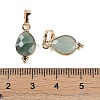 Natural Green Aventurine Faceted Pendans X-KK-L218-004G-06-3