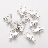 Non-Tarnish 304 Stainless Steel Puppy Pendants STAS-Q201-T464S-1