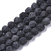 Natural Lava Rock Beads Strands G-S352-28B-01-1