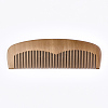 Carved Peach Wooden Combs OHAR-T007-02-2