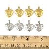 10Pcs 2 Colors Rack Plating Brass Locket Pendants KK-FS0001-89-5