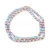 Transparent Electroplate Glass Beads Strands EGLA-I017-03-FR01-2