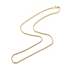 Brass Flower Link Chains Necklace for Women NJEW-P265-12G-2