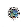 Abalone Shell/Paua Shell Stud Earring Findings X-EJEW-S198-03-3