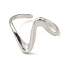 Non-Tarnish 304 Stainless Steel Open Cuff Rings RJEW-Z018-24P-2