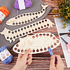 AHADEMAKER 3Pcs 3 Style Poplar Wood Thread Winding Boards DIY-GA0003-16-3