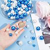 DIY Acrylic & ABS Plastic Imitation Pearl Round Beads Jewelry Making Finding Kit DIY-SC0024-60-3