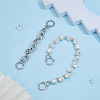 Plastic Pearl Alloy Phone Hand Strap Chains FIND-WH0260-55P-5