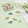 30Pcs 5 Styles Alloy Enamel Pendants ENAM-DC0001-70-4