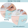 48Pcs 12 Style Non Woven Fabric Ornament Accessories DIY-AR0002-27-6