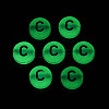 Luminous Frosted Acrylic Beads FACR-T008-02C-3