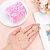 1 Roll Plastic Pearl Round Beaded Link Chains DIY-SC0025-23-3