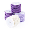 4 Rolls 4 Colors Round Polyester Cord OCOR-TA0003-88C-1