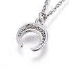 304 Stainless Steel Pendant Necklaces NJEW-L146-07P-2