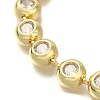 Rack Plating Brass Micro Pave Cubic Zirconia Chain Bracelets BJEW-P336-09G-2