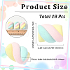 18Pcs Resin Artificial Marshmallow Model DIY-SC0030-89-2