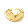 Brass Open Cuff Rings for Women RJEW-A048-24G-2