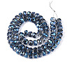 Electroplate Glass Beads Strands EGLA-T021-20E-2