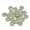 Natural Green Aventurine Pendants G-T073-01M-1