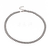 Enamel Wheat Link Chain Necklace NJEW-P220-02P-2
