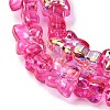 Transparent Glass Beads Strands GL-CBAAE04-02H-3