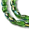 AB Color Plated Transparent Electroplate Beads Strands EGLA-H104-05E-3