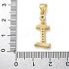 Brass Micro Pave Cubic Zirconia Pendants KK-M319-02G-I-3