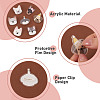 7Pcs 7 Colors Cartoon Dog Acrylic Brooch JEWB-TA0001-37-4