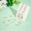14Pcs 7 Style Brass Micro Pave Clear Cubic Zirconia Earring Hooks KK-UN0002-21-2