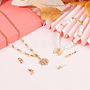 6Pcs Brass Fold Over Clasps KK-SC0005-46-4