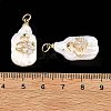 Natural Baroque Keshi Pearl Pendants PALLOY-JF06006-3