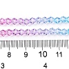 Gradient Color Baking Painted Glass Bead Strands DGLA-A039-T2mm-A06-5