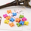 Mixed Color Natural Wood Beads X-TB495Y-2