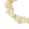 Natural Citrine Stretch Bracelets BJEW-JB11147-03-4