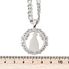 Ring with Virgin Mary 201 Stainless Steel Pendant Necklaces for Men Women LS-NJEW-K283-23P-3