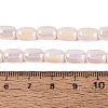 Electroplate Opaque Glass Beads Strands EGLA-Q132-03B-C02-4