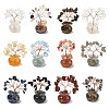Natural & Synthetic Gemstone Chips Tree of Life Decorations DJEW-Z007-02-1