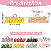 48Pcs 8 Colors Alloy Enamel Pendants ENAM-SP0001-03-2